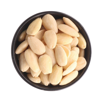 peeled White almonds